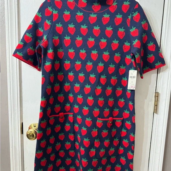 Strawberry Print Dress - Maeve Anthropologie Annalise NWT XSP - Picture 2 of 2